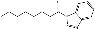 1-(1H-ベンゾ[D][1,2,3]トリアゾール-1-イル)オクタン-1-オン 化学構造式