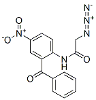 2-Azido-N-(2-benzoyl-4-nitrophenyl)acetamide Structure