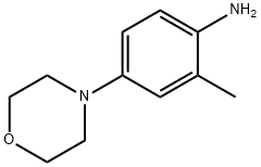 2-METHYL-4-MORPHOLIN-4-YLANILINE, 581-00-0, 结构式