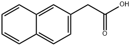 2-萘乙酸,581-96-4,结构式