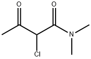 N,N-ジメチル-2-クロロ-3-オキソブタンアミド 化学構造式