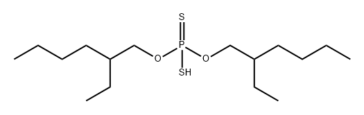 ジチオりん酸O,O-ビス(2-エチルヘキシル) 化学構造式