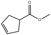 3-シクロペンテン-1-カルボン酸メチル 化学構造式