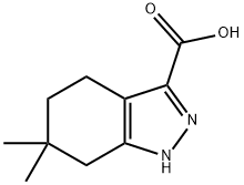 6,6-二甲基-4,5,6,7-四氢-1H-吲唑-3-甲酸, 581083-30-9, 结构式