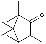1,3,7,7-テトラメチルノルボルナン-2-オン 化学構造式