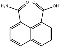 8-(アミノカルボニル)-1-ナフトエ酸 化学構造式