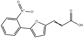3-(5-(2-硝基苯基)呋喃-2-基)丙烯酸, 58110-36-4, 结构式