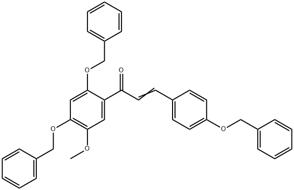 1-[5-Methoxy-2,4-bis(phenylMethoxy)phenyl]-3-[4-(phenylMethoxy)phenyl]-2-propen-1-one Struktur