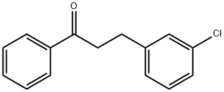 3-(3-クロロフェニル)プロピオフェノン 化学構造式