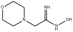 (1Z)-N'-ヒドロキシ-2-(4-モルホリニル)エタンイミドアミド 化学構造式