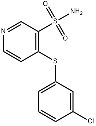 4-((3-Chlorophenyl)thio)-3-pyridinesulfonamide Struktur