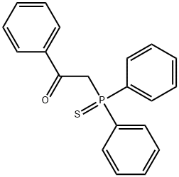 2-(Diphenylphosphinothioyl)-1-phenylethanone 结构式