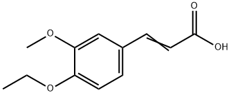3-(4-乙氧基-3-甲氧基苯基)丙烯酸, 58168-81-3, 结构式