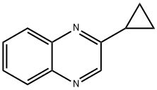 Quinoxaline,  2-cyclopropyl- 化学構造式