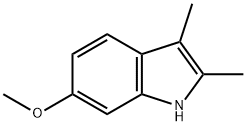 2,3-ジメチル-6-メトキシ-1H-インドール 化学構造式