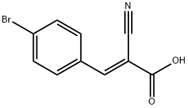 (E)-3-(4-broMophenyl)-2-cyanoacrylic acid Struktur
