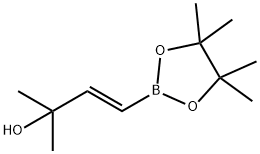 (E)-2-甲基-4-(4,4,5,5-四甲基-1,3,2-二噁硼烷-2-基)3-丁烯-2-醇, 581802-26-8, 结构式