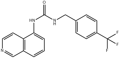 N-5-异喹啉基-N'-[[4-(三氟甲基)苯基]甲基]脲,581809-67-8,结构式