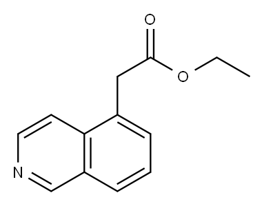 5-Isoquinolineacetic acid, ethyl ester,581811-80-5,结构式