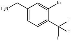 (3-broMo-4-(trifluoroMethyl)phenyl)MethanaMine Structure
