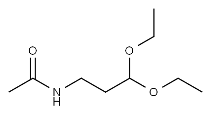 Acetamide,  N-(3,3-diethoxypropyl)-, 581814-43-9, 结构式