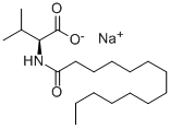 Sodium N-tetradecanoyl-L-valinate 化学構造式