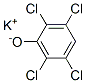 potassium 2,3,5,6-tetrachlorophenolate Struktur