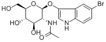 5-BROMO-3-INDOLYL-2-ACETAMIDO-2-DEOXY-BETA-D-GLUCOPYRANOSE Struktur