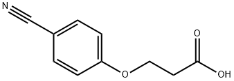 3-(4-Cyanophenoxy)propionic Acid Structure
