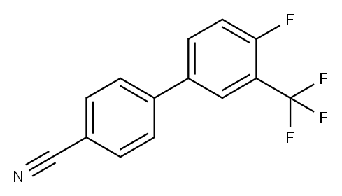 4'-Cyano-4-fluoro-3-(trifluoroMethyl)biphenyl,582293-64-9,结构式