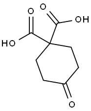 4-oxocyclohexane-1,1-dicarboxylic acid Structure