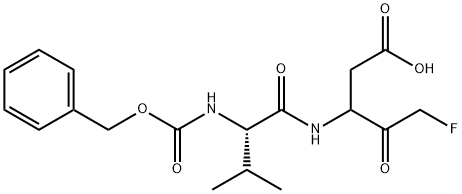 3-({N-[(BENZYLOXY)CARBONYL]-L-VALYL}AMINO)-5-FLUORO-4-OXOPENTANOIC ACID,582316-00-5,结构式