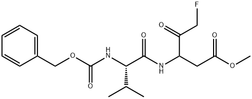 Z-VAL-DL-ASP(OME)-FLUOROMETHYLKETONE Struktur