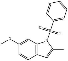 6-METHOXY-2-METHYL-1-(PHENYLSULFONYL)-1H-INDOLE,582319-12-8,结构式