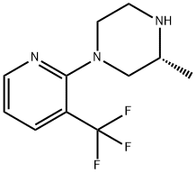 (R)-3-METHYL-1-[3-(TRIFLUOROMETHYL)PYRIDIN-2-YL]PIPERAZINE Struktur