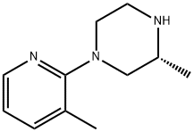 Piperazine, 3-methyl-1-(3-methyl-2-pyridinyl)-, (3R)- (9CI),582325-38-0,结构式