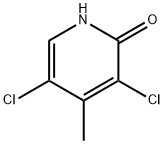 2-羟基-3,5-二氯-4-甲基吡啶 结构式