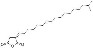 异十八烯基琥珀酸酐(支链异构体类的混合物), 58239-72-8, 结构式