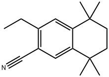 3-エチル-5,6,7,8-テトラヒドロ-5,5,8,8-テトラメチル-2-ナフタレンカルボニトリル 化学構造式