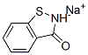 1,2-ベンゾイソチアゾール-3(2H)-オン/ナトリウム,(1:1) 化学構造式