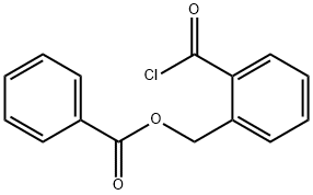 2-(苯甲酰氧甲基)苯甲酰氯, 58249-87-9, 结构式