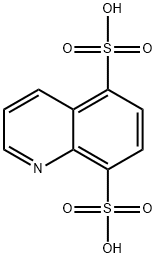 5,8-Quinolinedisulfonic  acid 结构式