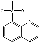 Quinoline,  8-(methylsulfonyl)- 化学構造式