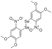ビス(4,5-ジメトキシ-2-ニトロフェニル)ジセレニド 化学構造式