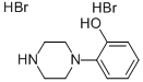 1-(2-ヒドロキシフェニル)ピペラジン二臭化水素酸塩 化学構造式