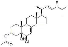 3β-Acetoxy-6α-chloroergosta-7,22-dien-5α-ol Structure