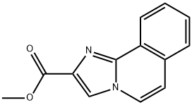 イミダゾ[2,1-a]イソキノリン-2-カルボン酸メチル 化学構造式
