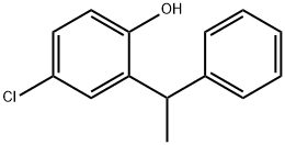 4-氯-2-(1-苯乙基)苯酚 结构式