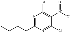 2-BUTYL-4,6-DICHLORO-5-NITROPYRIMIDINE Structure