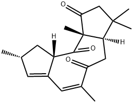 (3aR,6Z,9R,10aS,11aS)-2,3,3a,10,10a,11a-Hexahydro-3,3,6,9,11a-pentamethyl-1H-dicyclopenta[a,d]cyclononene-1,5,11(4H,9H)-trione Structure